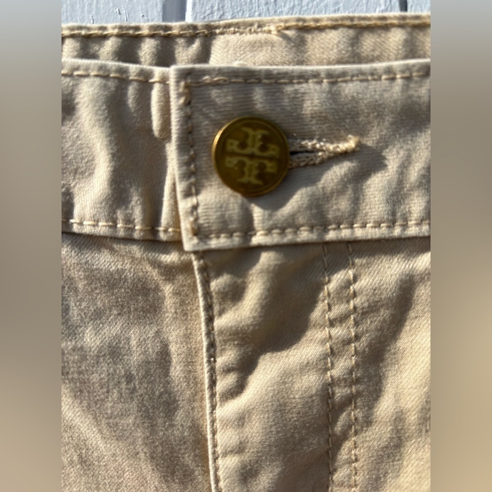 Tory Burch Convertible Khaki Safari Shorts NWT Size 26 - Picture 4 of 8